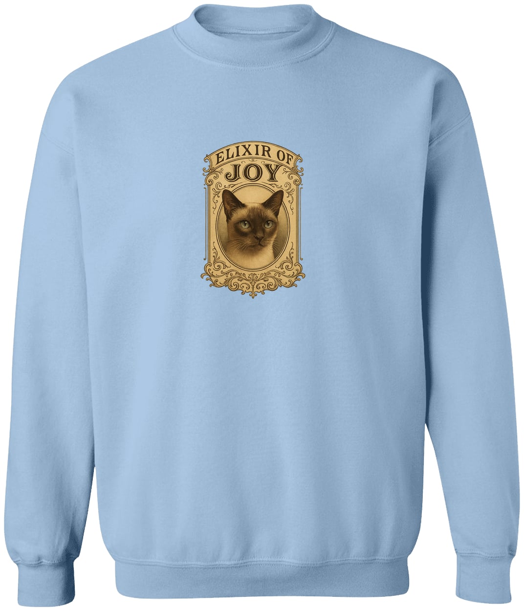 G180 Gildan Crewneck Pullover Sweatshirt - Light Blue