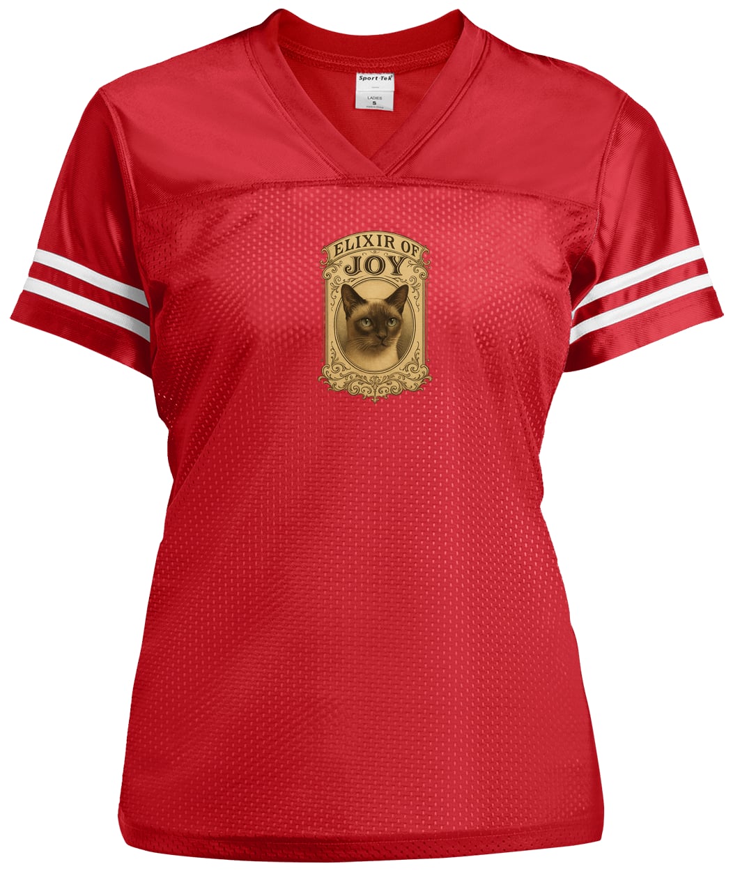 LST307 Sport-Tek Ladies' Replica Jersey - True Red/White