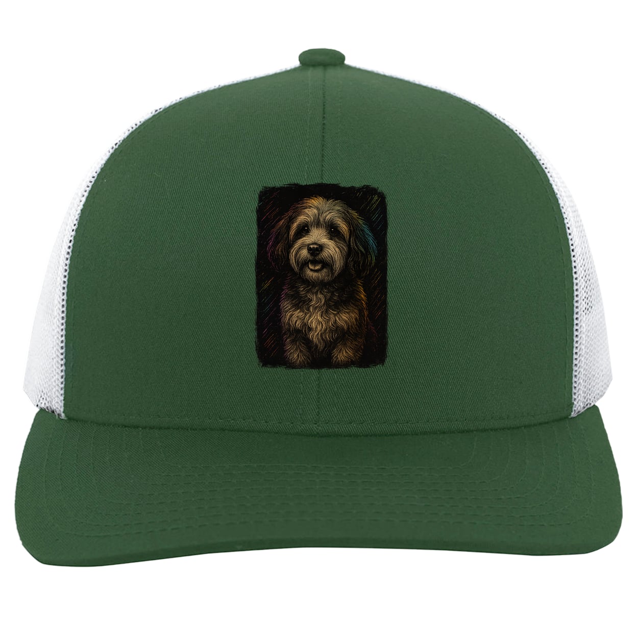 104C Trucker Snap Back - Dark Green/White