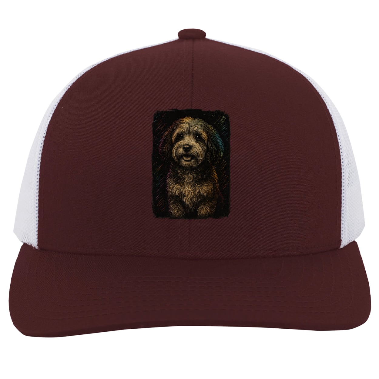 104C Trucker Snap Back - Maroon/White