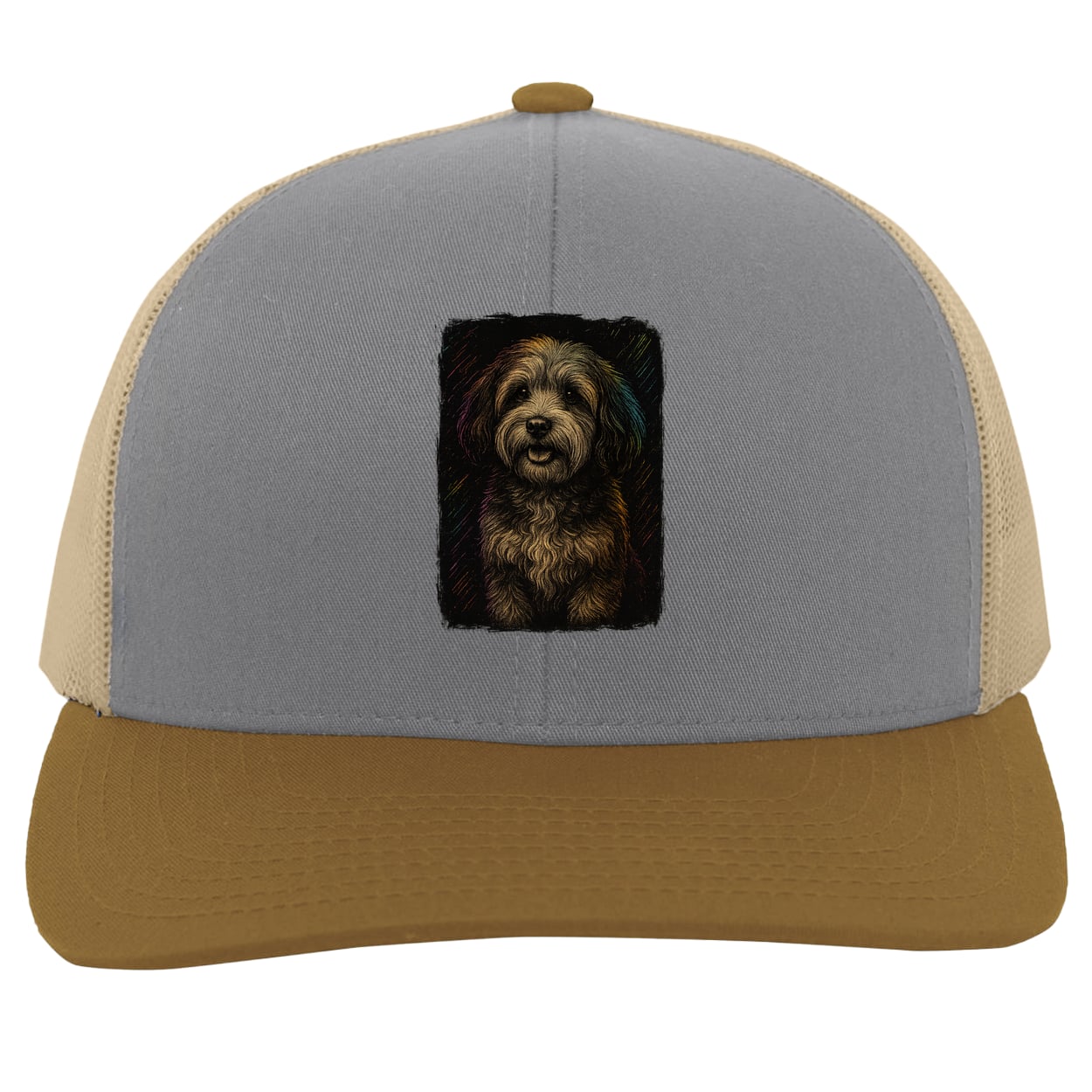 104C Trucker Snap Back - Heather/Beige/Amber