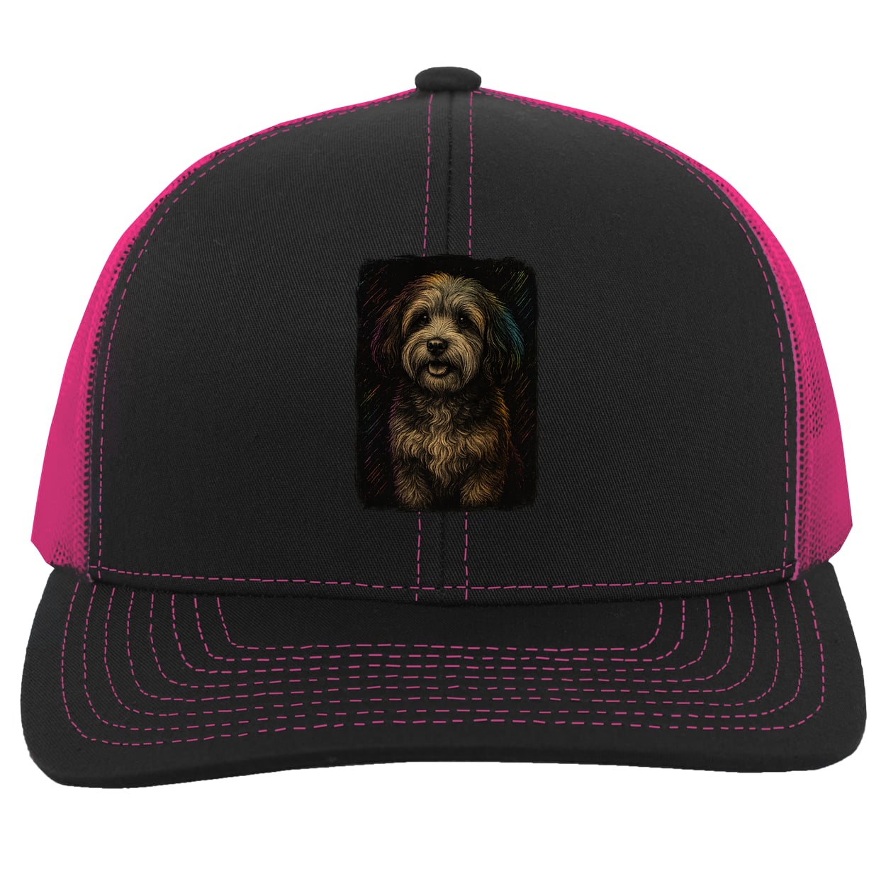 104C Trucker Snap Back - Black/Pink