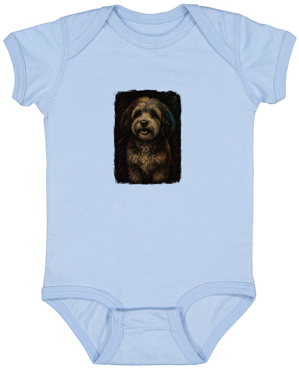 4424 Infant Fine Jersey Bodysuit - Light Blue