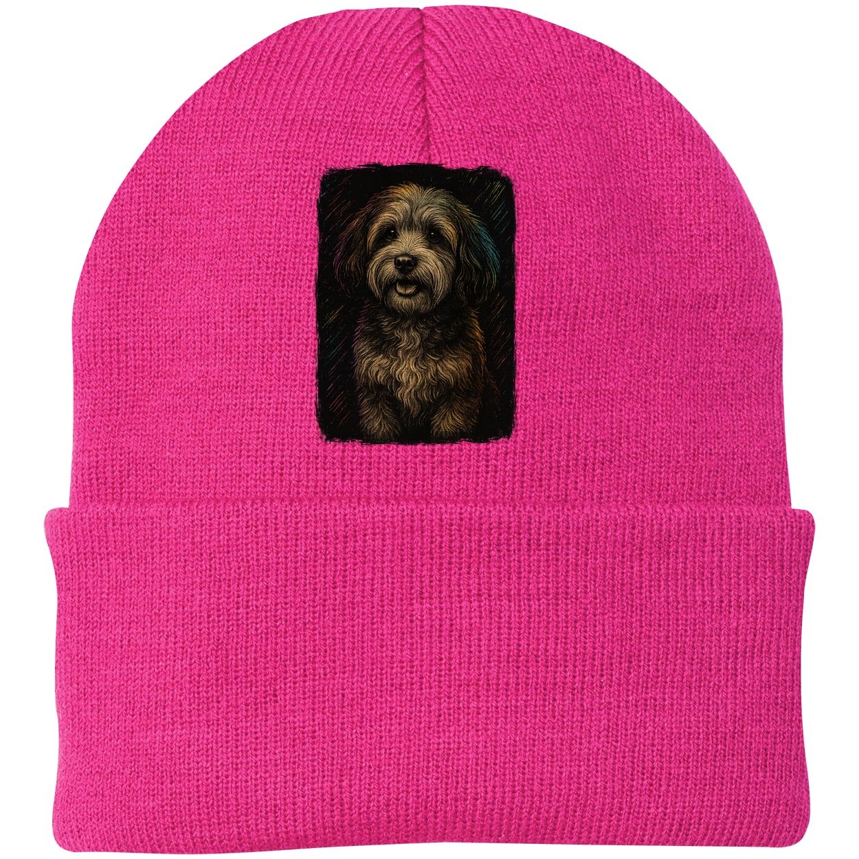 CP90 Port & Company Knit Beanie - Neon Pink