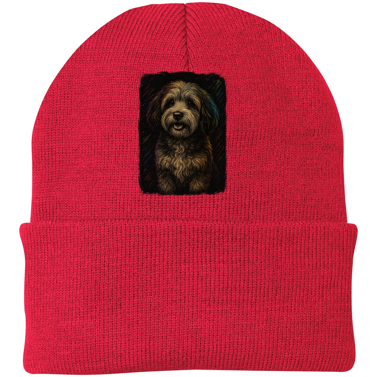 CP90 Port & Company Knit Beanie - Athletic Red