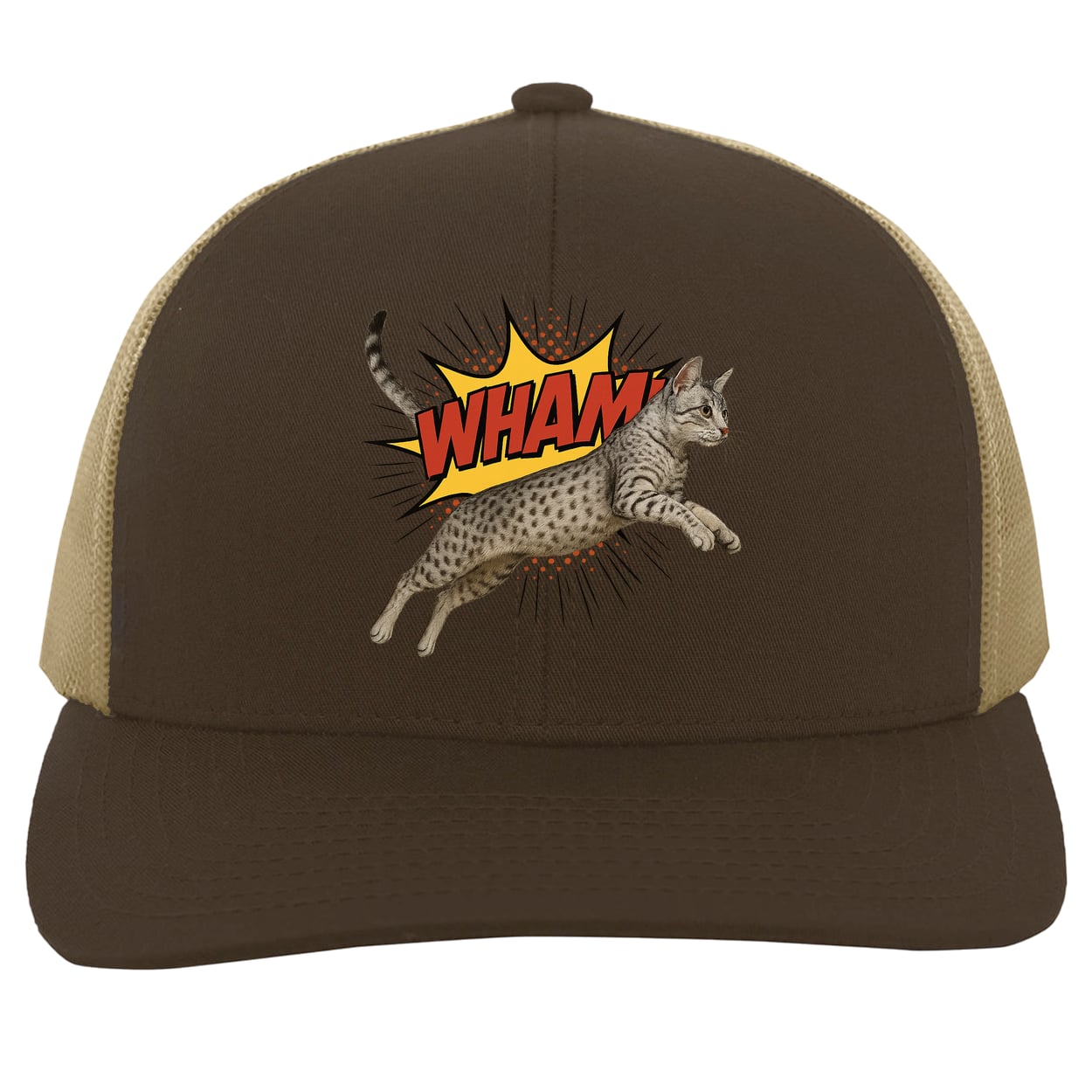 104C Trucker Snap Back - Brown/Khaki