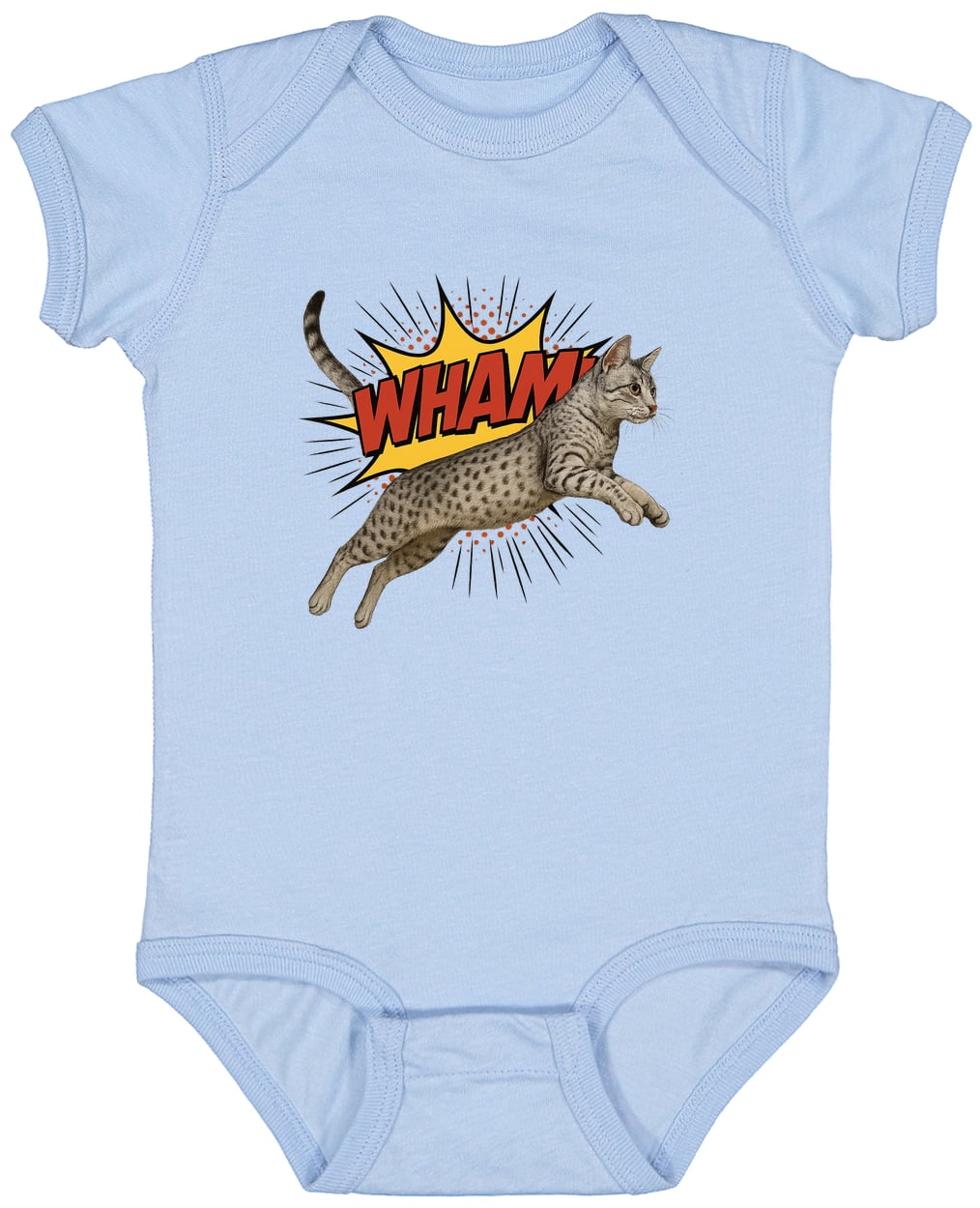 4424 Infant Fine Jersey Bodysuit - Light Blue