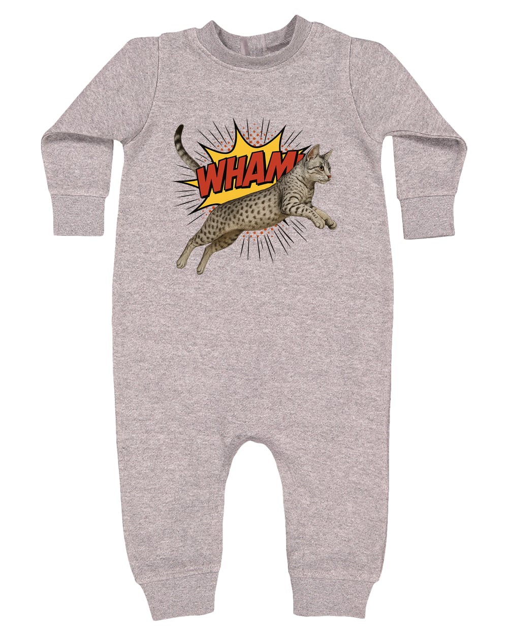 4447 Rabbit Skins Infant Fleece One-Piece Bodysuit - Heather Grey