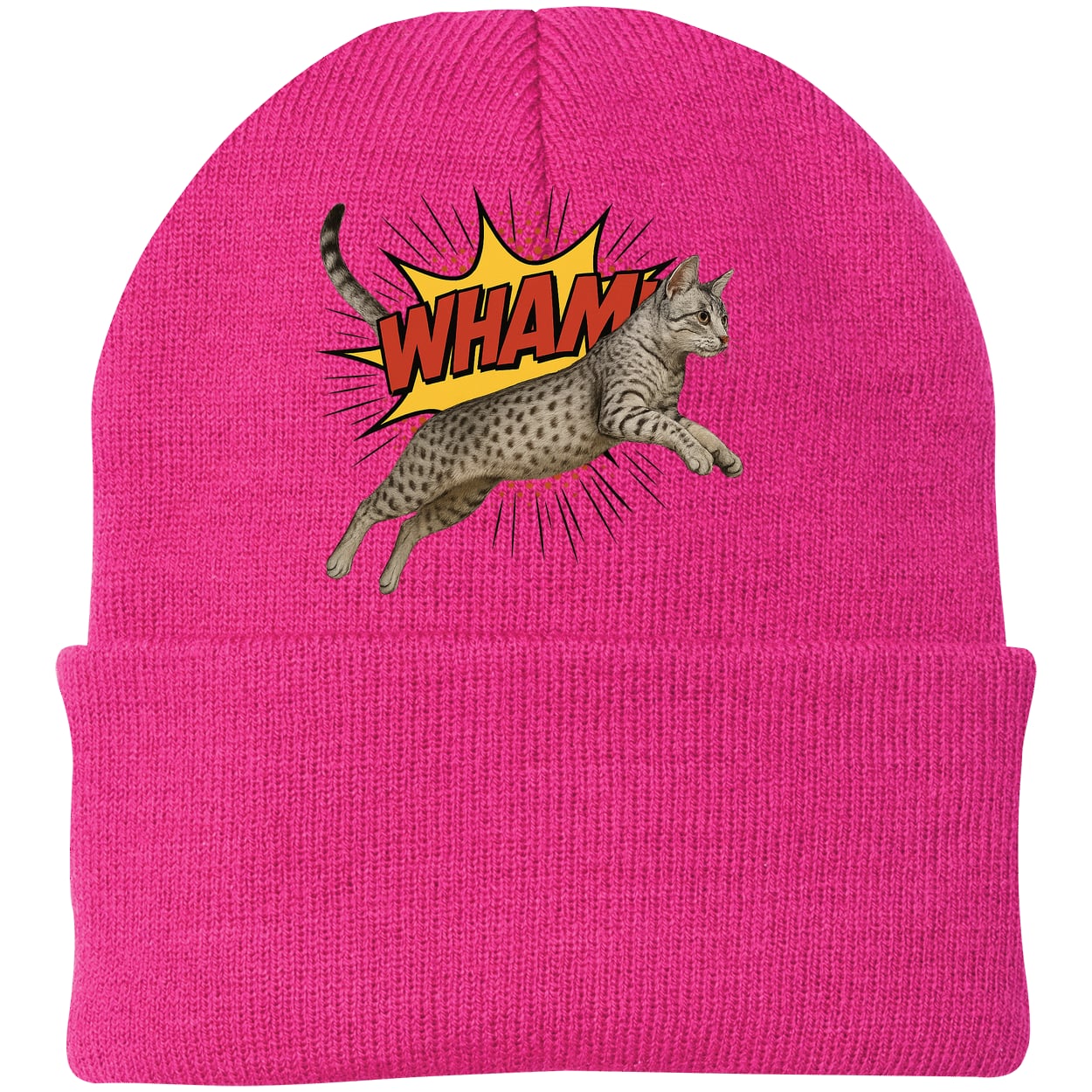 CP90 Port & Company Knit Beanie - Neon Pink