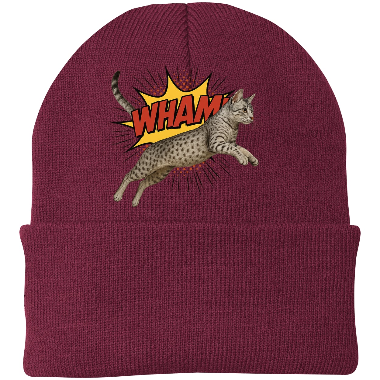 CP90 Port & Company Knit Beanie - Maroon
