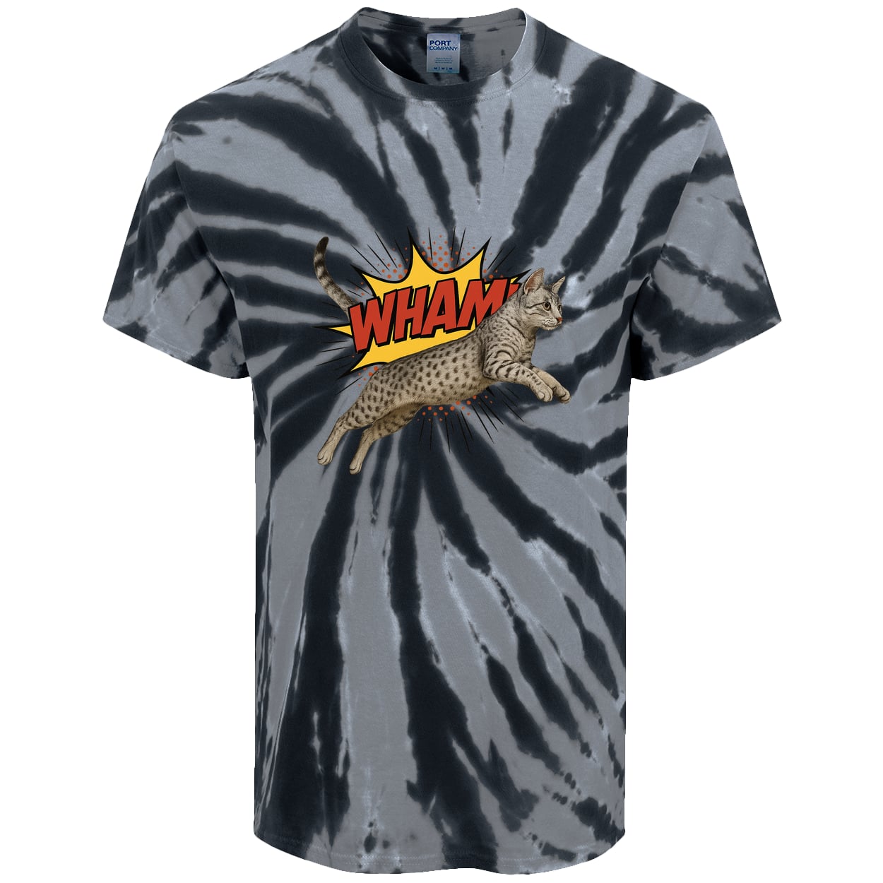 PC147 Port & Company Tie-Dye Tee - Black