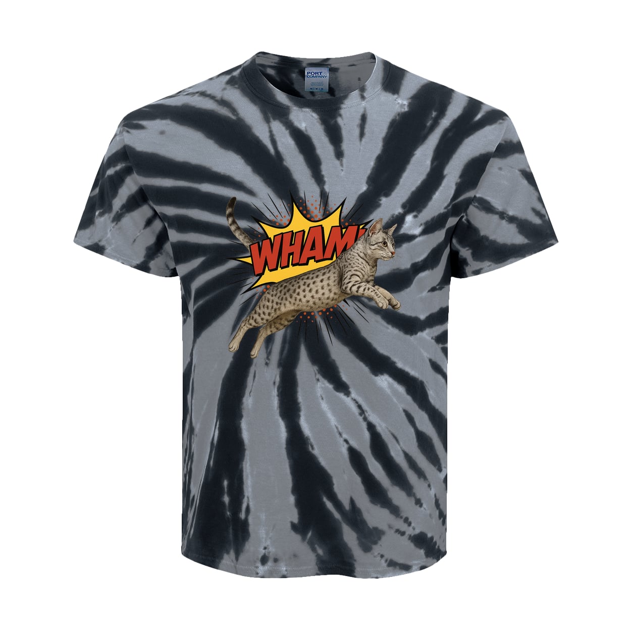 PC147Y Port & Company Kids Tie-Dye Tee - Black