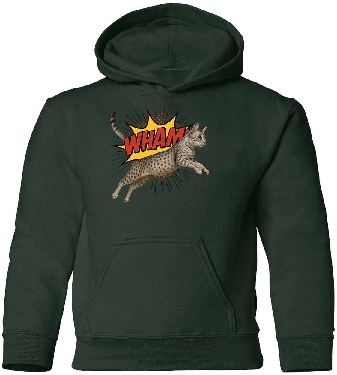 G185B Gildan Youth Pullover Hoodie - Forest Green
