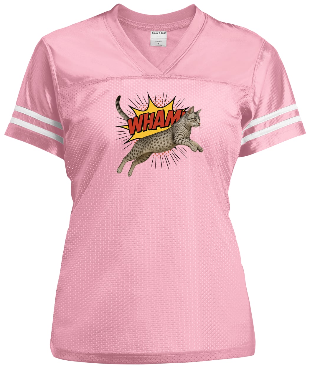 LST307 Sport-Tek Ladies' Replica Jersey - Light Pink/White