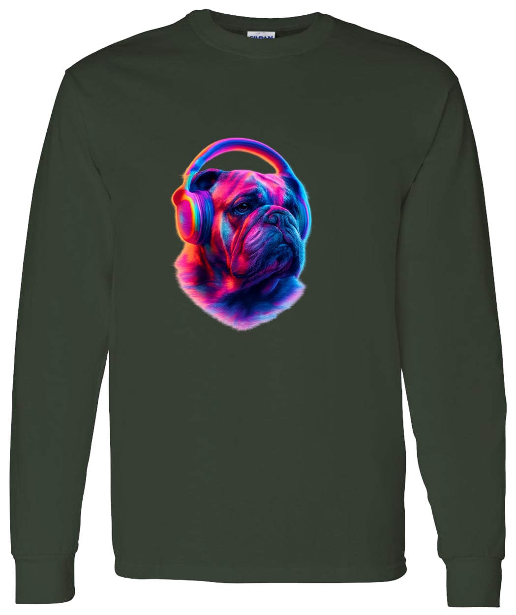 G540 LS T-Shirt 5.3 oz. - Forest Green