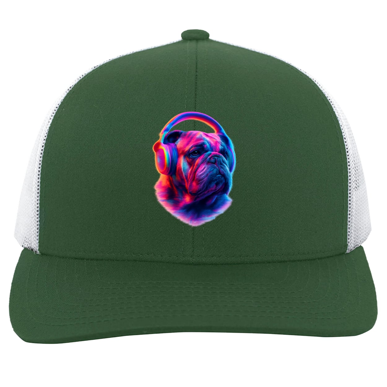 104C Trucker Snap Back - Dark Green/White