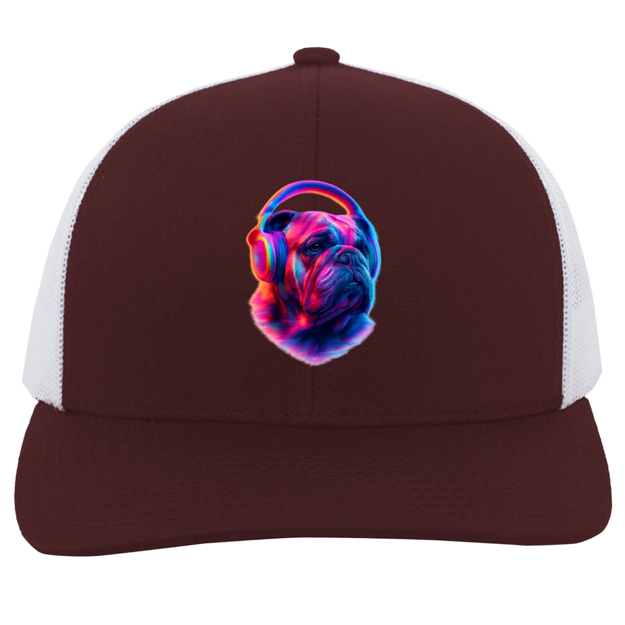104C Trucker Snap Back - Maroon/White