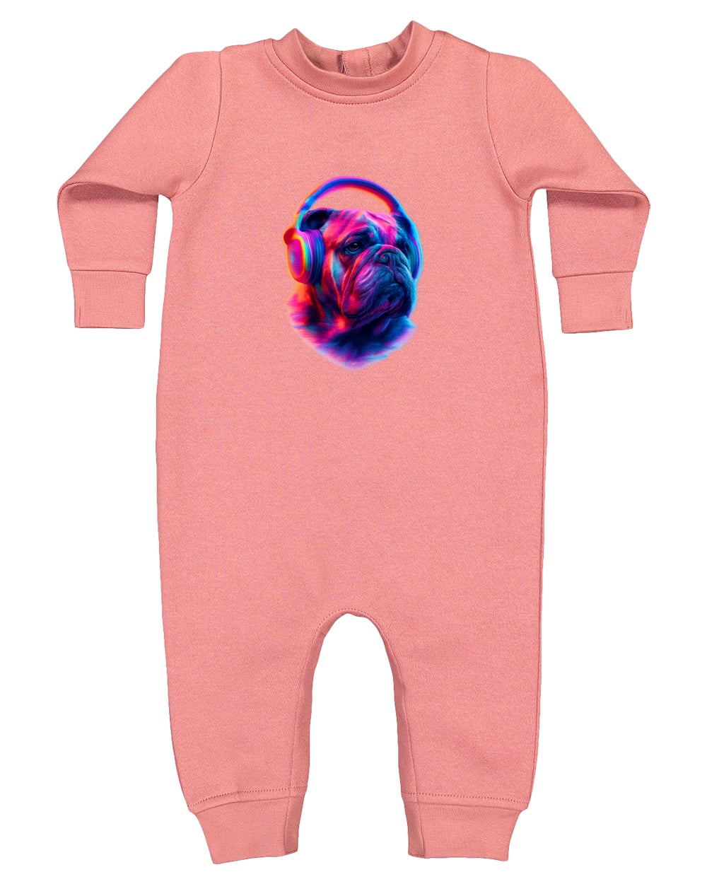 4447 Rabbit Skins Infant Fleece One-Piece Bodysuit - Mauvelous