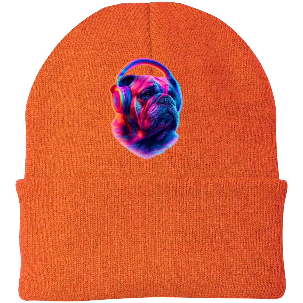 CP90 Port & Company Knit Beanie - Neon Orange