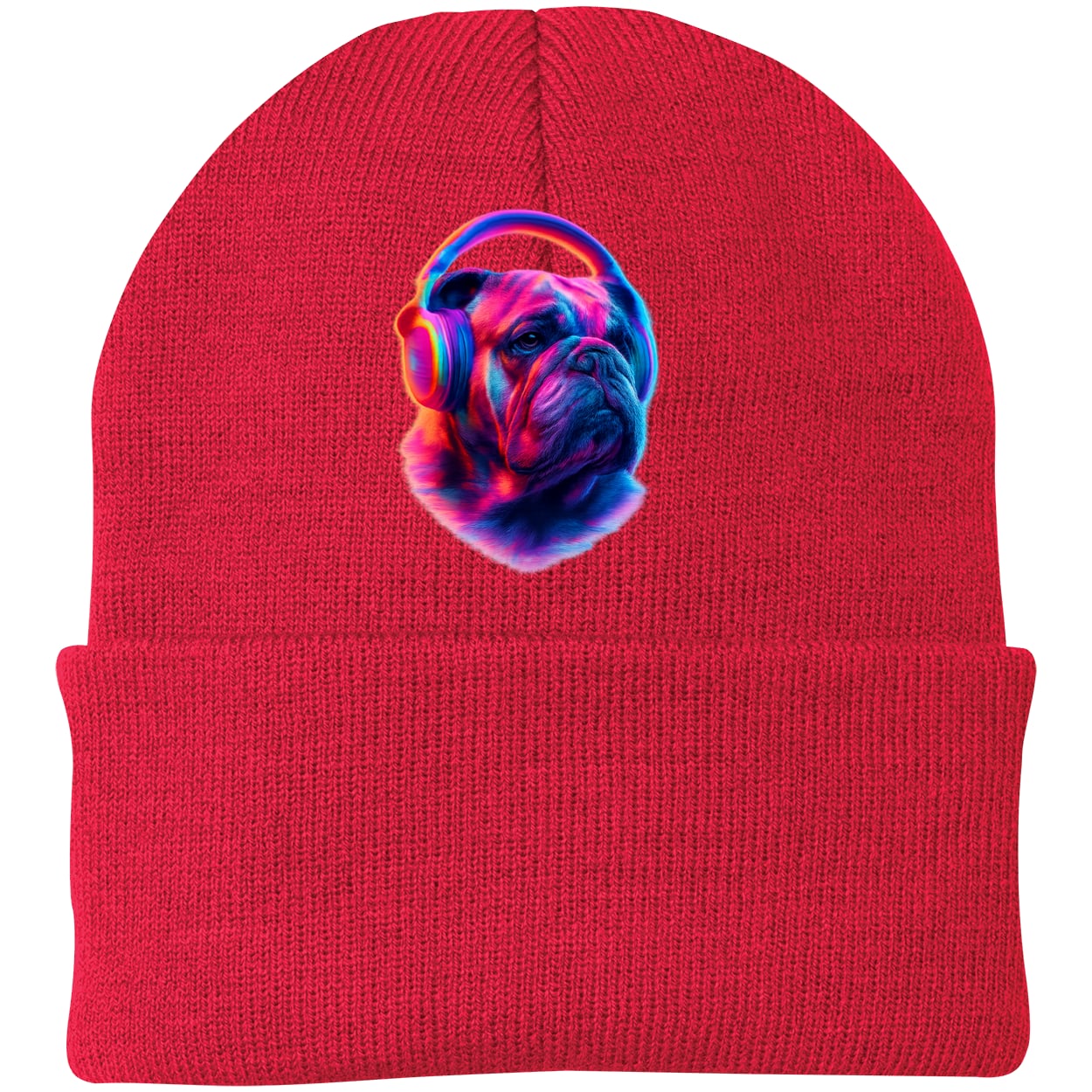 CP90 Port & Company Knit Beanie - Athletic Red