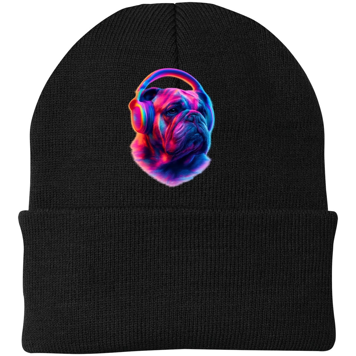 CP90 Port & Company Knit Beanie - Black