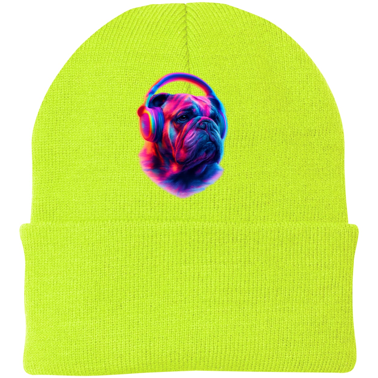 CP90 Port & Company Knit Beanie - Neon Yellow