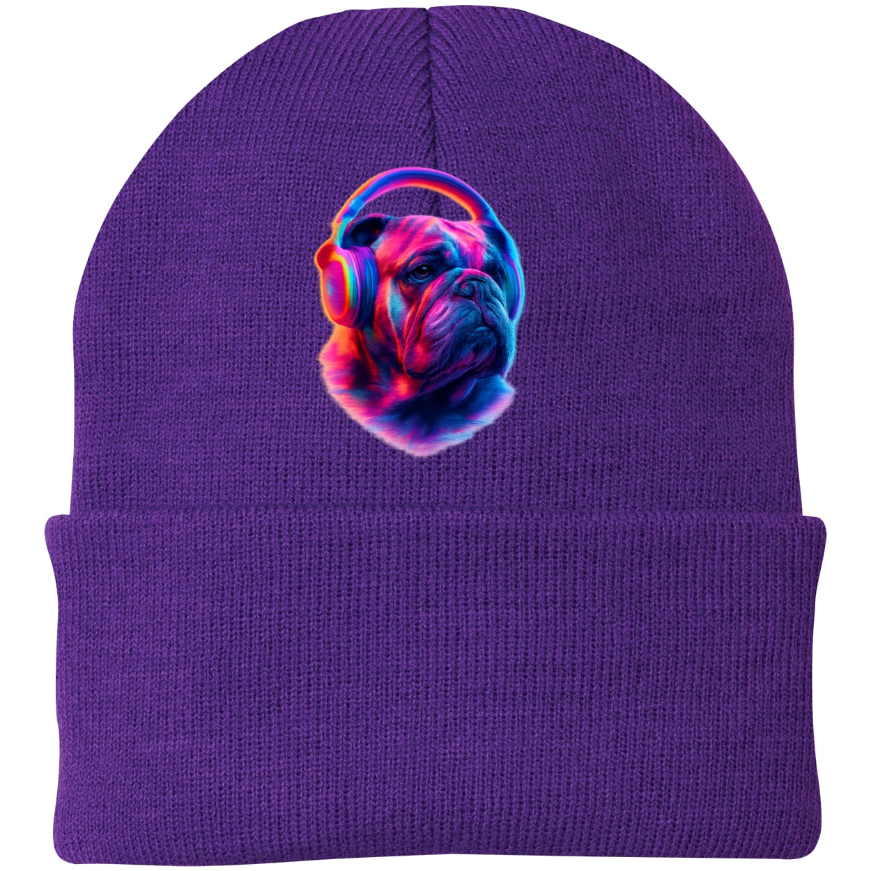 CP90 Port & Company Knit Beanie - Athletic Purple