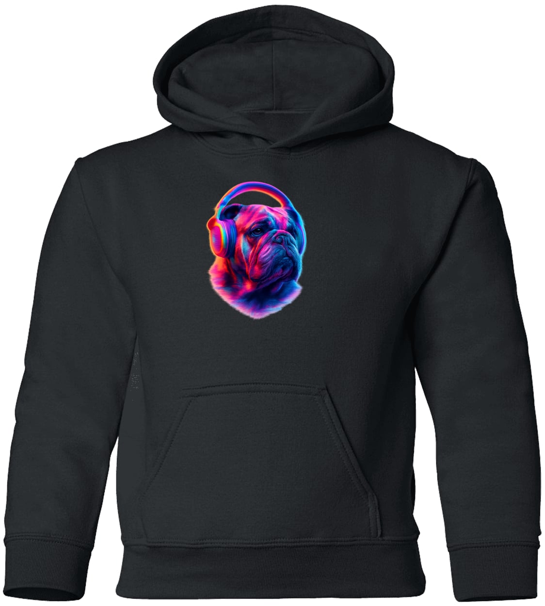 G185B Gildan Youth Pullover Hoodie - Black