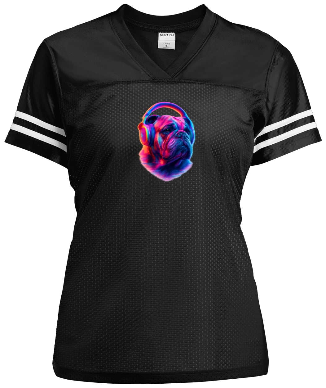 LST307 Sport-Tek Ladies' Replica Jersey - Black/White