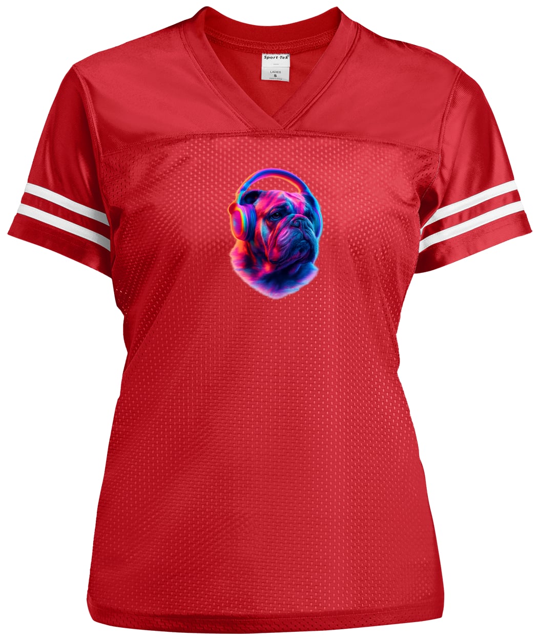 LST307 Sport-Tek Ladies' Replica Jersey - True Red/White
