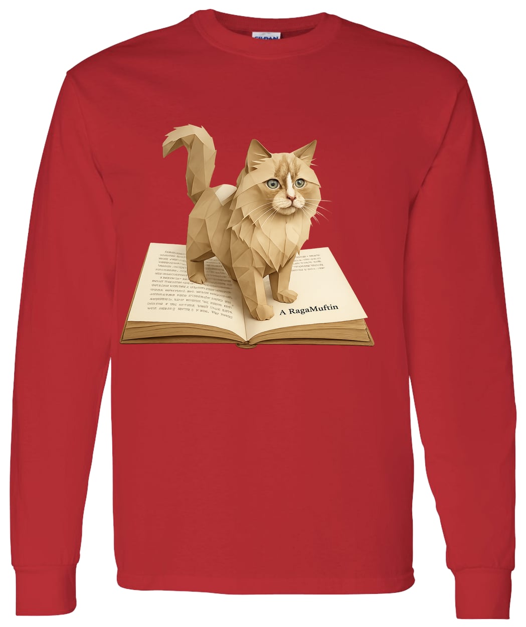 G540 LS T-Shirt 5.3 oz. - Red