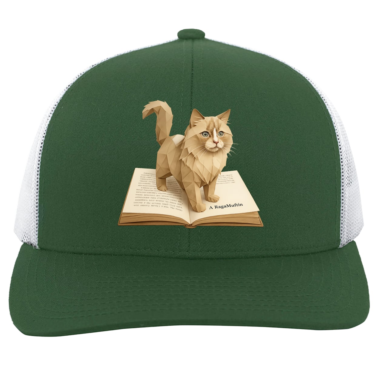104C Trucker Snap Back - Dark Green/White