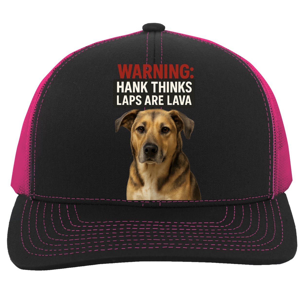 104C Trucker Snap Back - Black/Pink