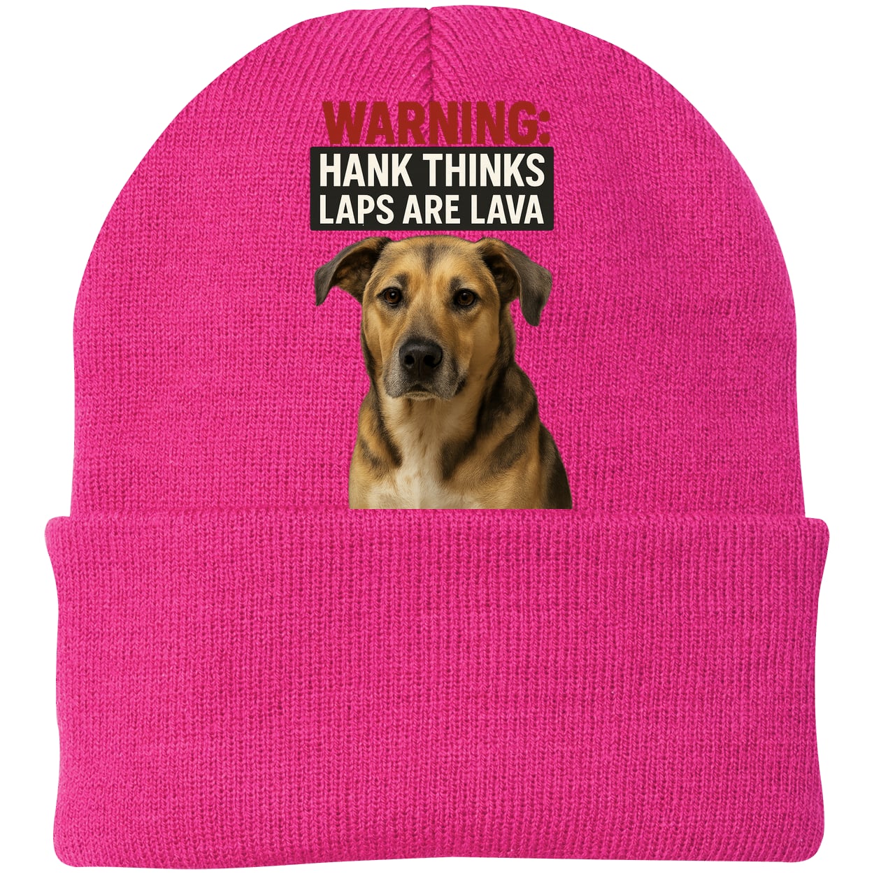 CP90 Port & Company Knit Beanie - Neon Pink