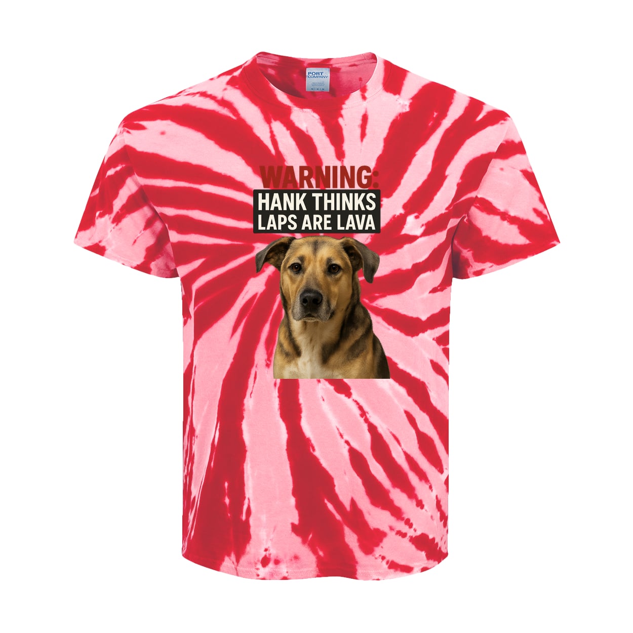 PC147Y Port & Company Kids Tie-Dye Tee - Red
