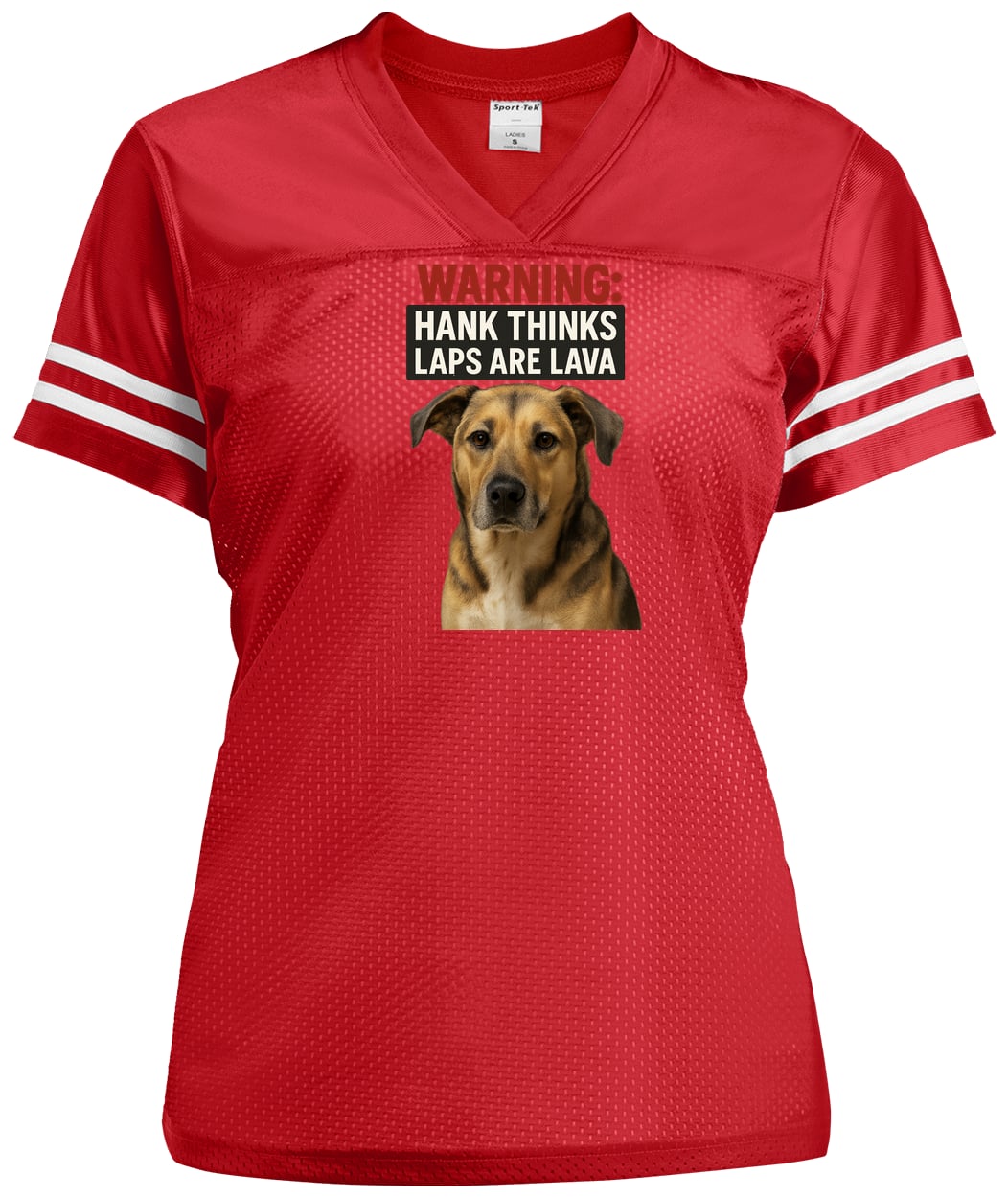 LST307 Sport-Tek Ladies' Replica Jersey - True Red/White