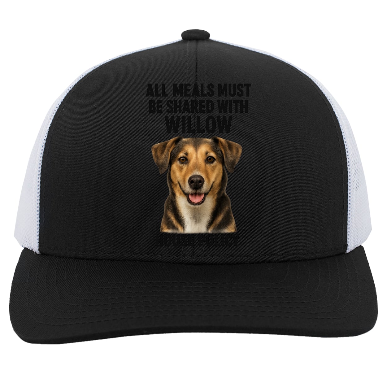 104C Trucker Snap Back - Black/White