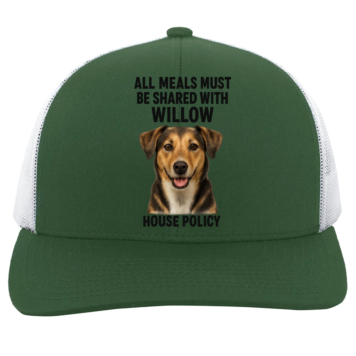 104C Trucker Snap Back - Dark Green/White