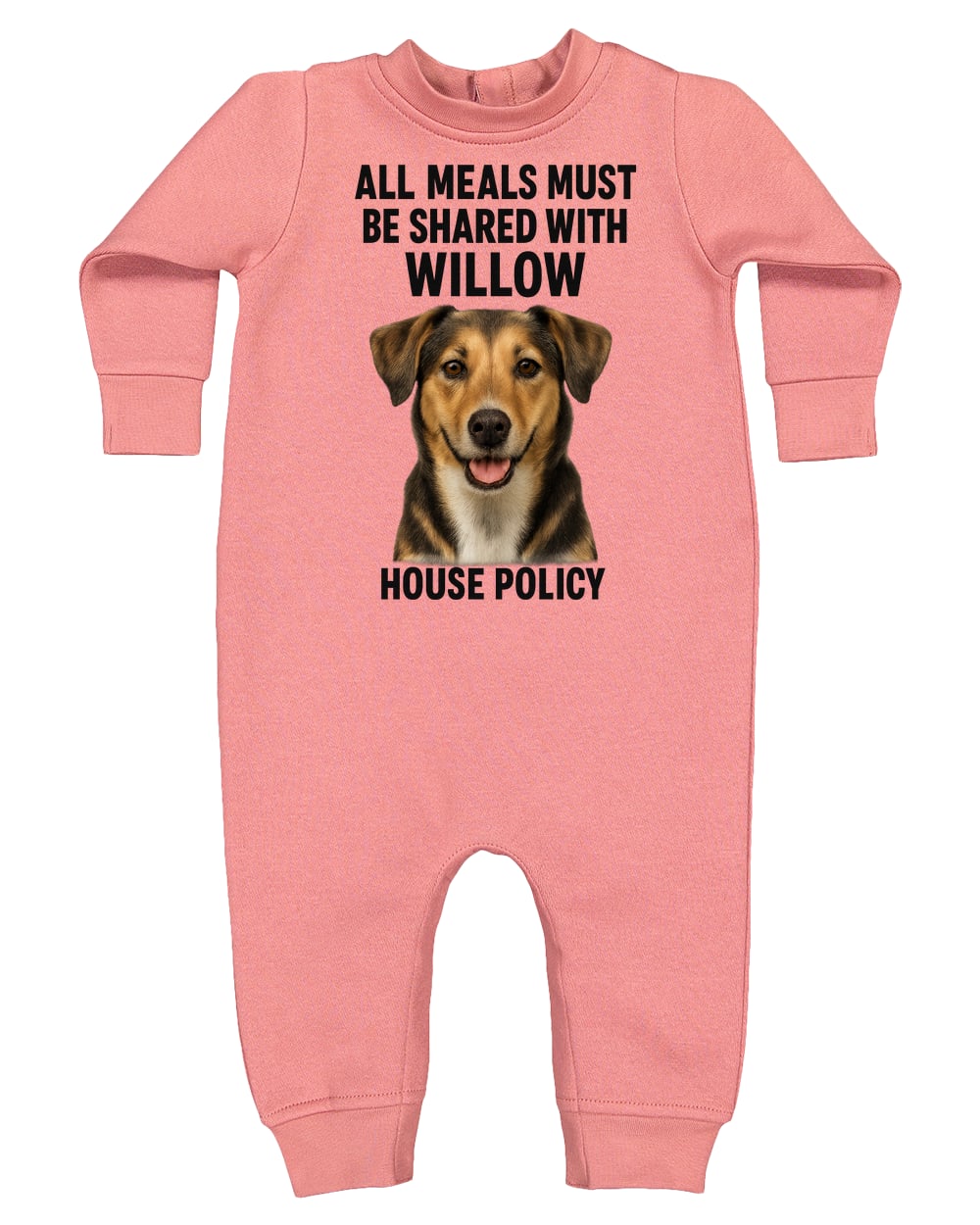 4447 Rabbit Skins Infant Fleece One-Piece Bodysuit - Mauvelous