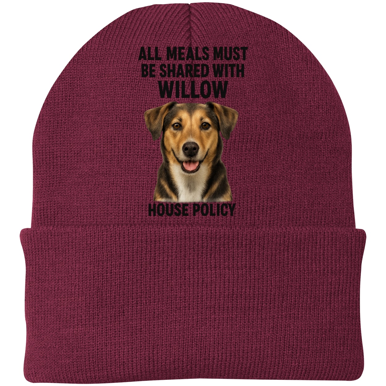CP90 Port & Company Knit Beanie - Maroon