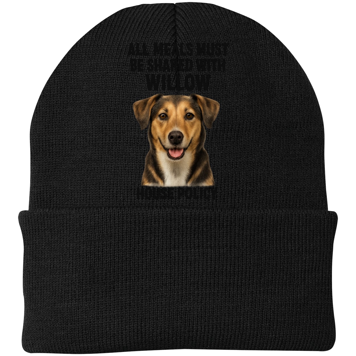 CP90 Port & Company Knit Beanie - Black