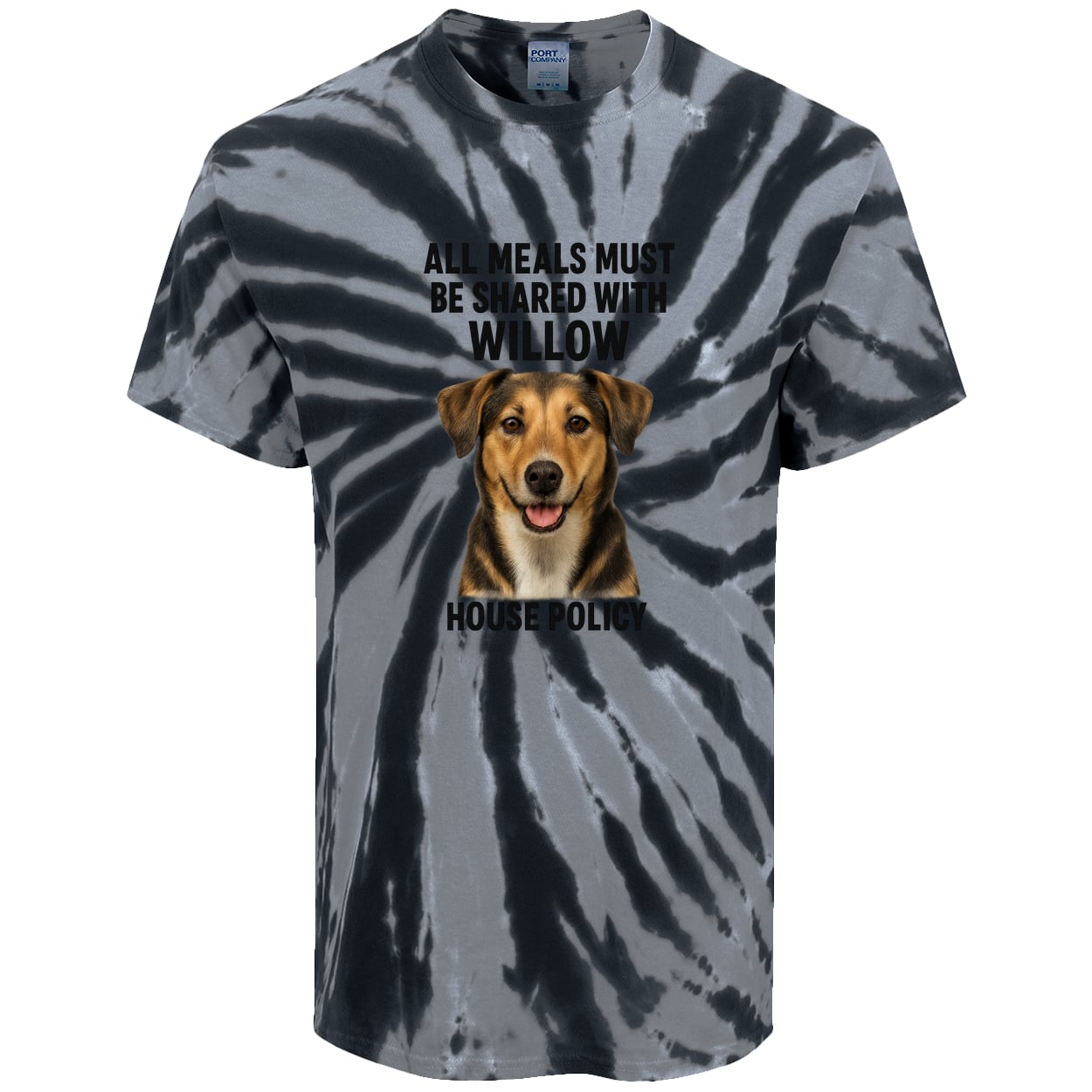 PC147 Port & Company Tie-Dye Tee - Black