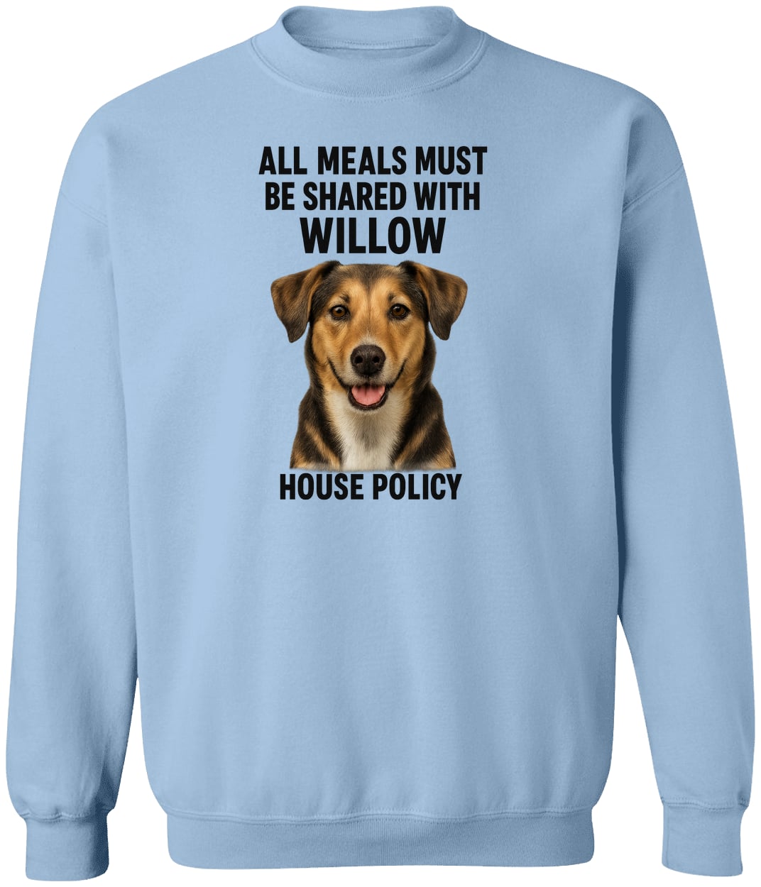 G180 Gildan Crewneck Pullover Sweatshirt - Light Blue