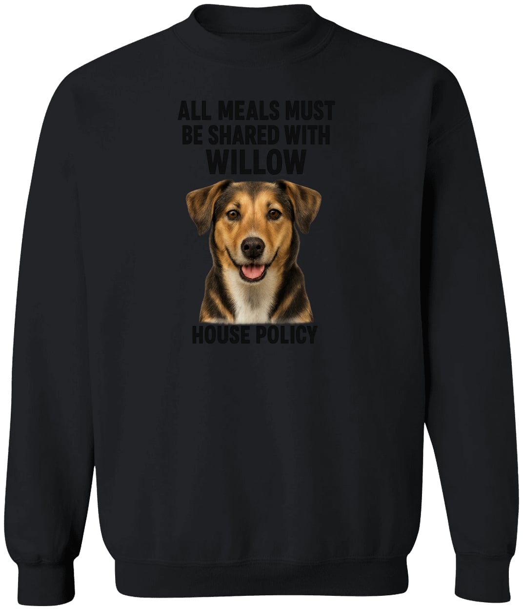G180 Gildan Crewneck Pullover Sweatshirt - Black