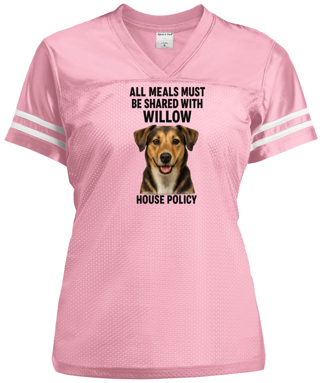 LST307 Sport-Tek Ladies' Replica Jersey - Light Pink/White