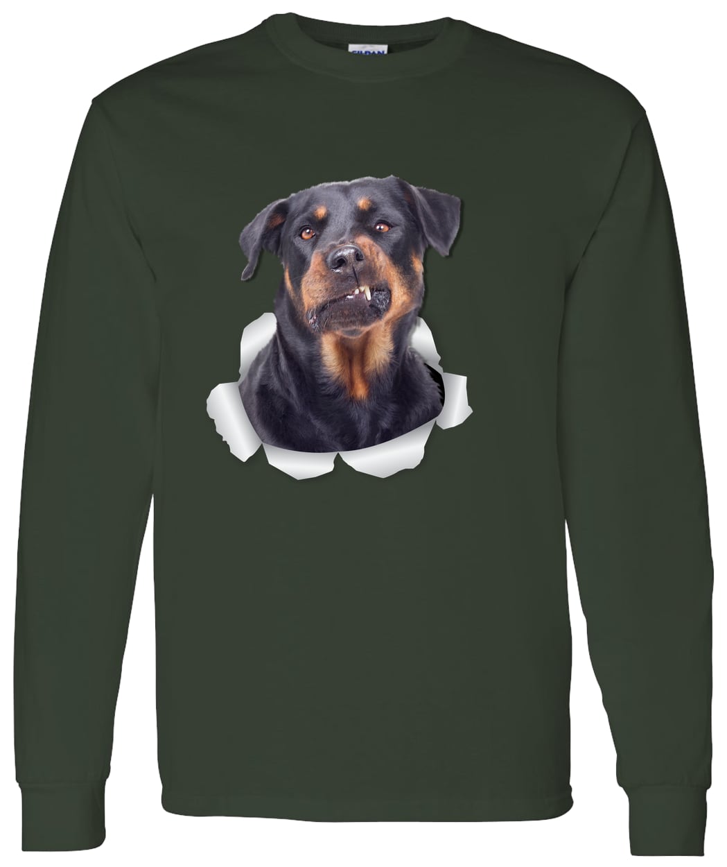 G540 LS T-Shirt 5.3 oz. - Forest Green