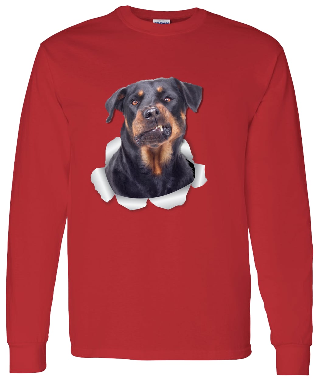 G540 LS T-Shirt 5.3 oz. - Red