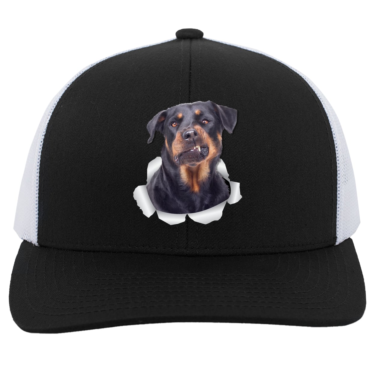 104C Trucker Snap Back - Black/White