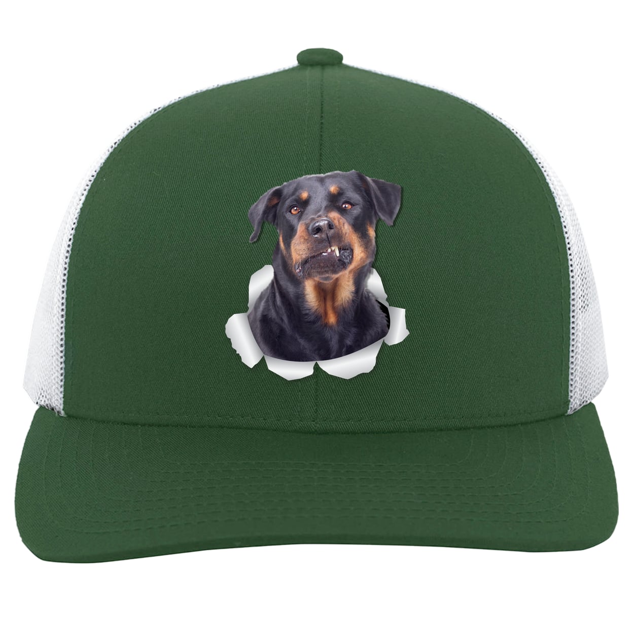 104C Trucker Snap Back - Dark Green/White