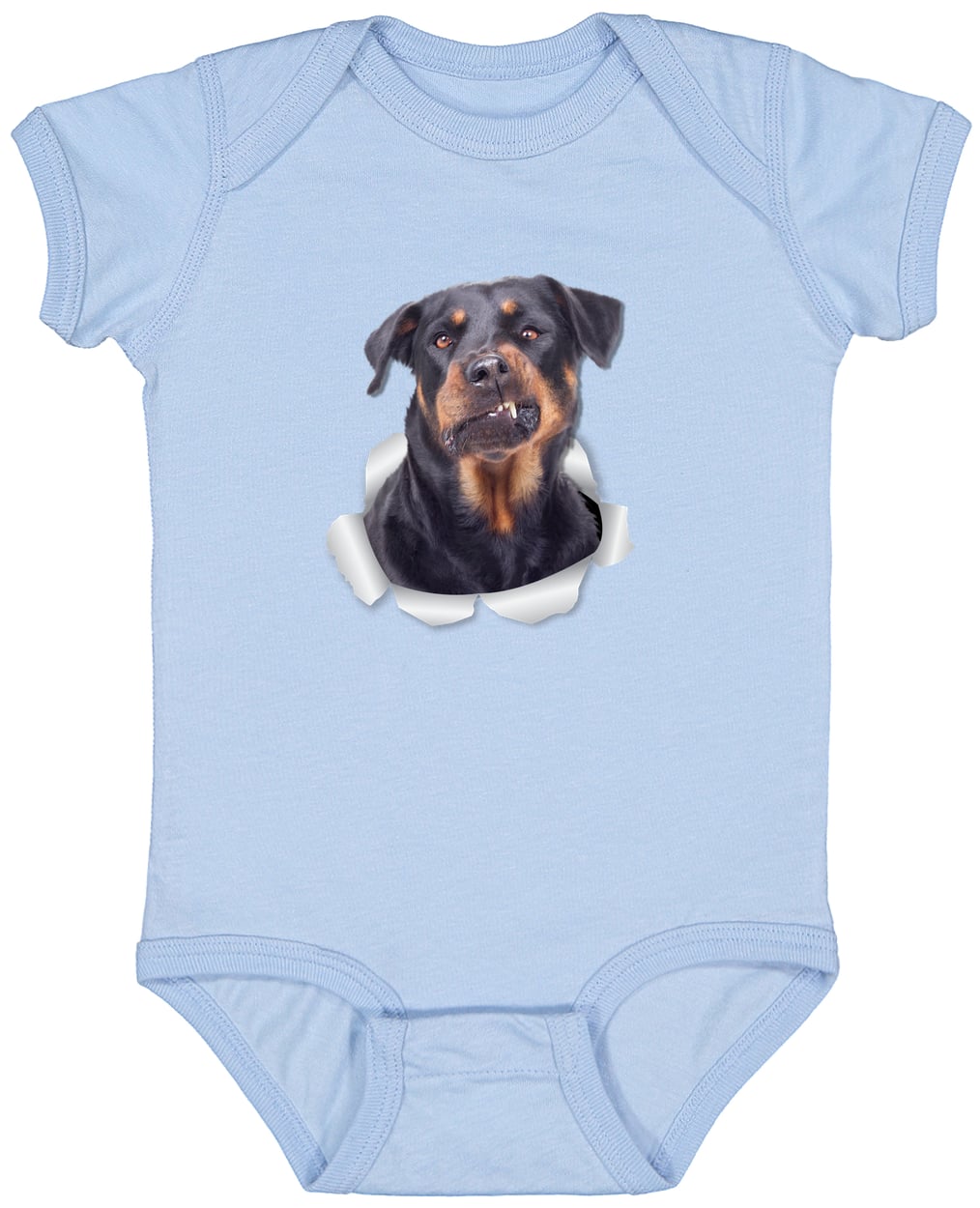 4424 Infant Fine Jersey Bodysuit - Light Blue